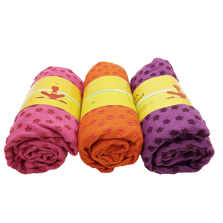 Picture of Microfiber Non-slip Granular Yoga Pavement Towel Yoga Blanket Sweat Towel Yoga Mat Sweat-absorbent Breathable Yoga Pavement Towel