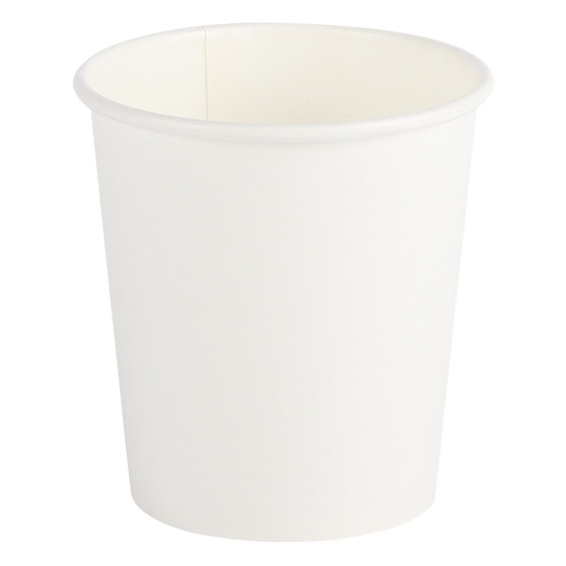 Disposable pure white paper cup coffee cup trial cup milk tea cup beverage cup drinking thickened factory direct sales