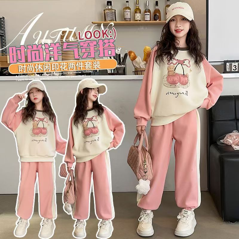 Girls' Autumn Wear suit 2025 New Style Fashionable Children's Spring and Autumn Leisure Middle School Girls' Autumn Children's Wear