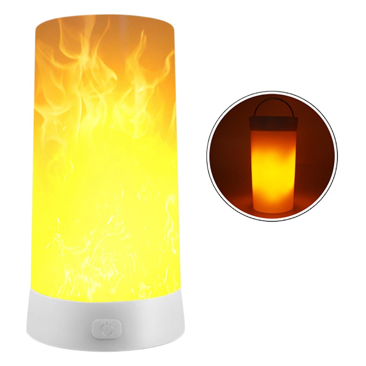 USB smart flame lamp LED Portable magnet bar table lamp creative night light cross-border desk lamp for cross-border