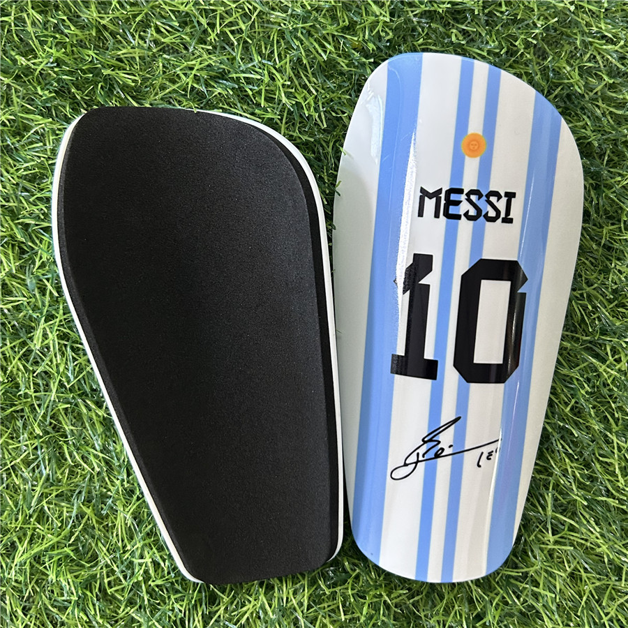 PBT High Temperature Sublimation In-line Soccer Leg Guard Calf Knee Guard Adult Children Size Printing