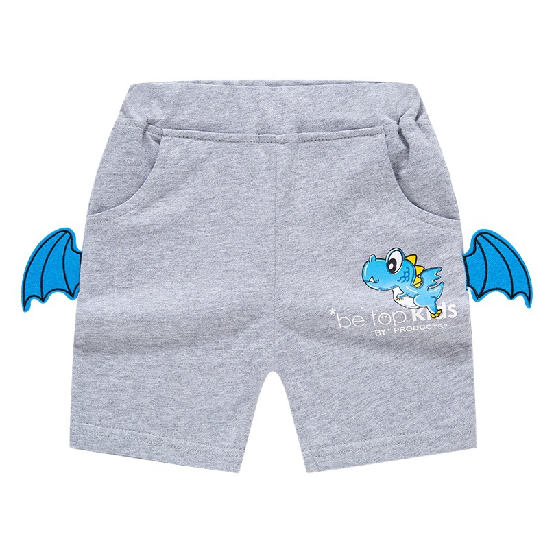 Betop Kidsren's Clothing 2025 Summer New Kidsren's Shorts Boys Stereo Dinosaur Five-Point Pants Cartoon Baby Pants