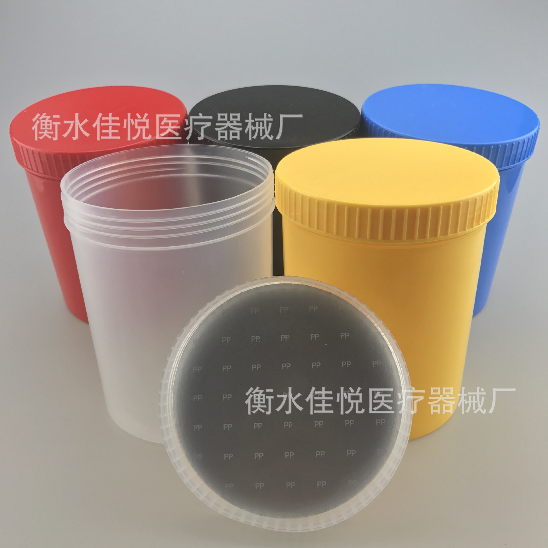 Thickened 1000ml wide-mouth plastic bottle sub-packaging barrel plastic barrel large-mouth can powder barrel 1L straight barrel bottle