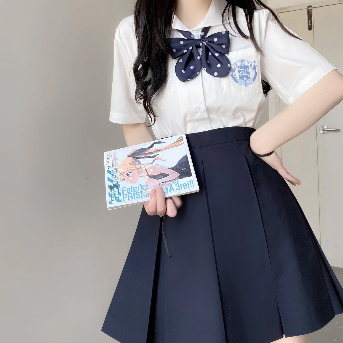 Picture of [Yan Muxi] Original Jk Uniform Short-Sleeved Sailor Suit Student Wear Japanese Style Cute Short Shirt Summer Wear