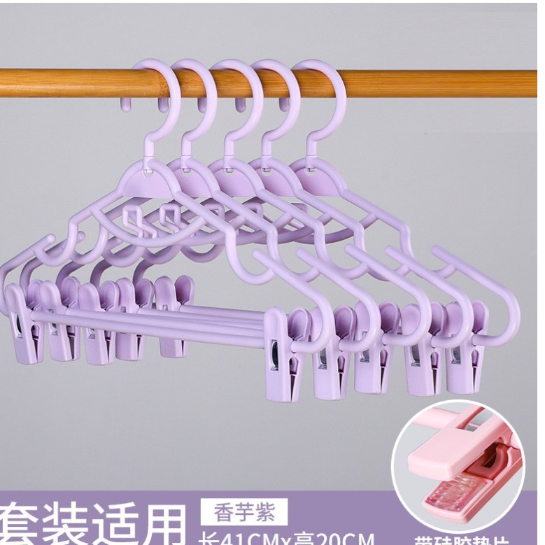 Picture of Household Hanger with Clip Hanfu Clothes Hanging Skirt Hanger Drying Rack JK Clothes Rack