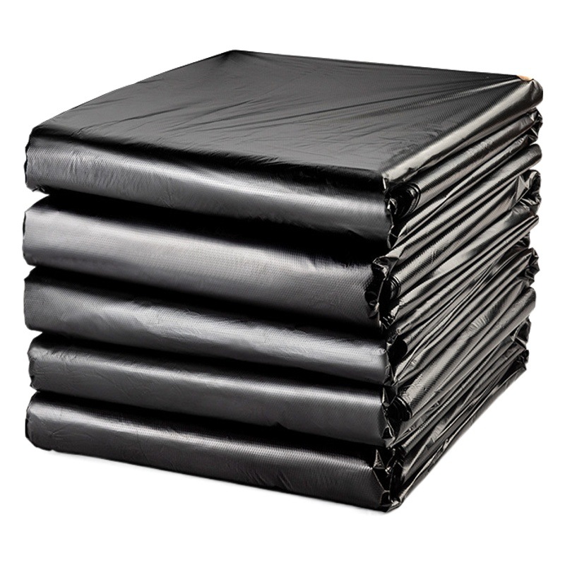 Large garbage bag extra thick extra large 240L black property sanitation hotel disposable garbage bag large commercial wholesale