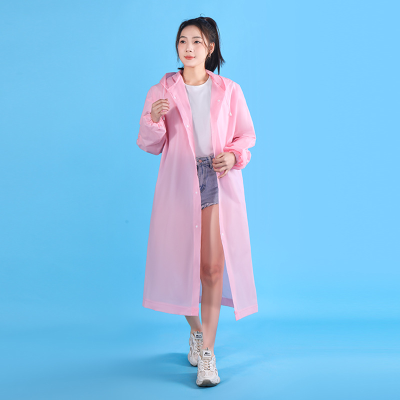 Picture of Non-Disposable Eva Unisex Outdoor Raincoat Drifting Travel Rainstorm-proof Thickened Portable Adult Raincoat