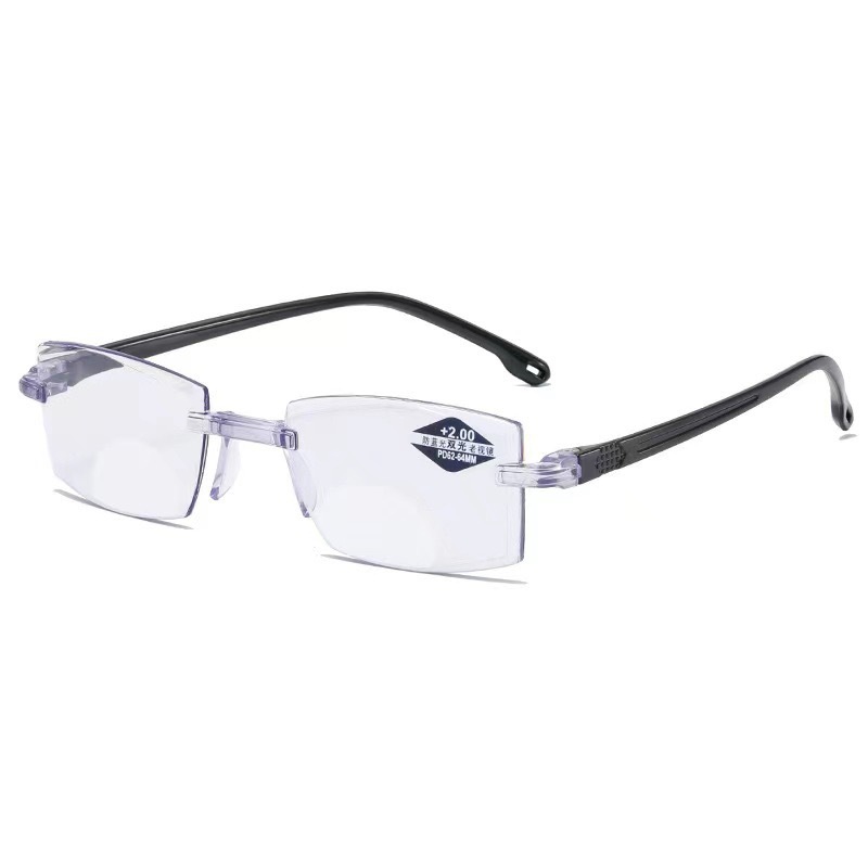 Picture of Smart Zoom Anti-Blue Light Frameless Trim Presbyopia Glasses Stall Selling Street Dual-Light Presbyopia Glasses