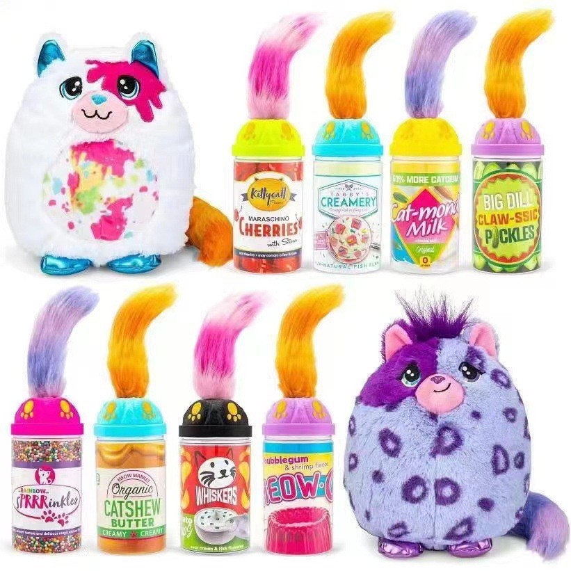 Picture of Cross-border New Long-haired Strange Cats Plush Toy Simulation Cat Blind Box Doll Pendant Children's Gift