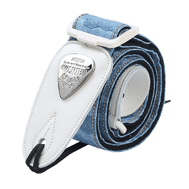Picture of Soldier Soldier Guitar Strap Folk Wood Electric Guitar Shoulder Strap Bass Widened Leather Strap Perseus