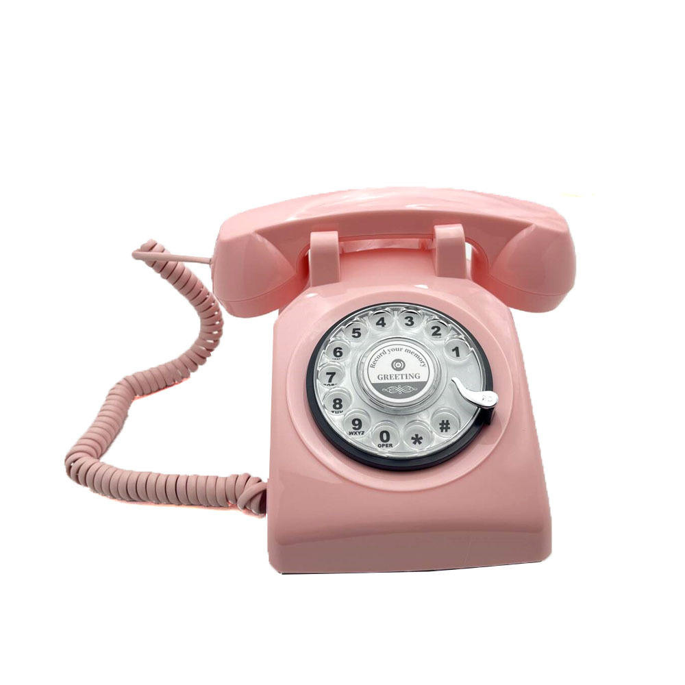 Antique style metal rotating vintage phone ABS vintage appearance landline with rotation function Bluetooth phone batch