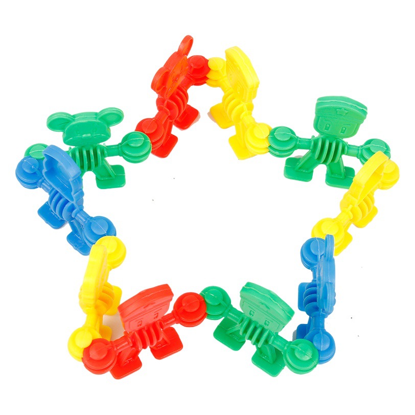 Children's Animal Baby Elf Building Blocks Little Man Doll Plastic Assembled Educational Toys 1-3-6 Years Old Kindergarten