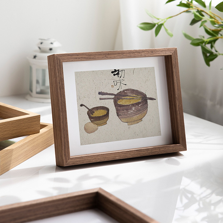 Three-dimensional hollow photo frame empty frame 6-6-inch 8-inch photo printing plus photo frame advanced sense set table photo album engraved LOGO