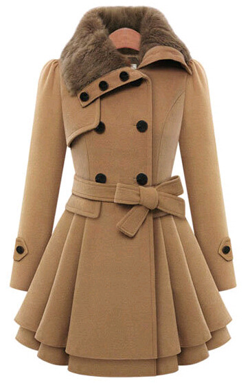 Picture of eBay2024 New European and American Women's Slim-fit Long Woolen Coat Double-breasted Woolen Coat Trenchcoat Women
