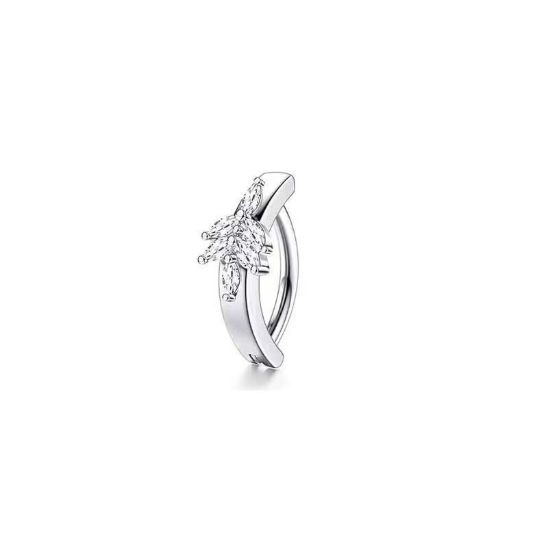 Picture of Europe and the United States cross-border hot selling smooth belly button ring diamond zircon style belly button nail belly button puncture jewelry explosions