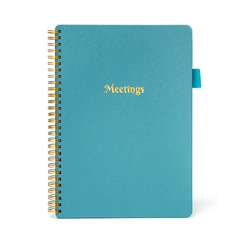 Picture of Cross-border English Meeting Record Book Business Meeting Office Notepad Party Member Student Meeting Notebook Wholesale