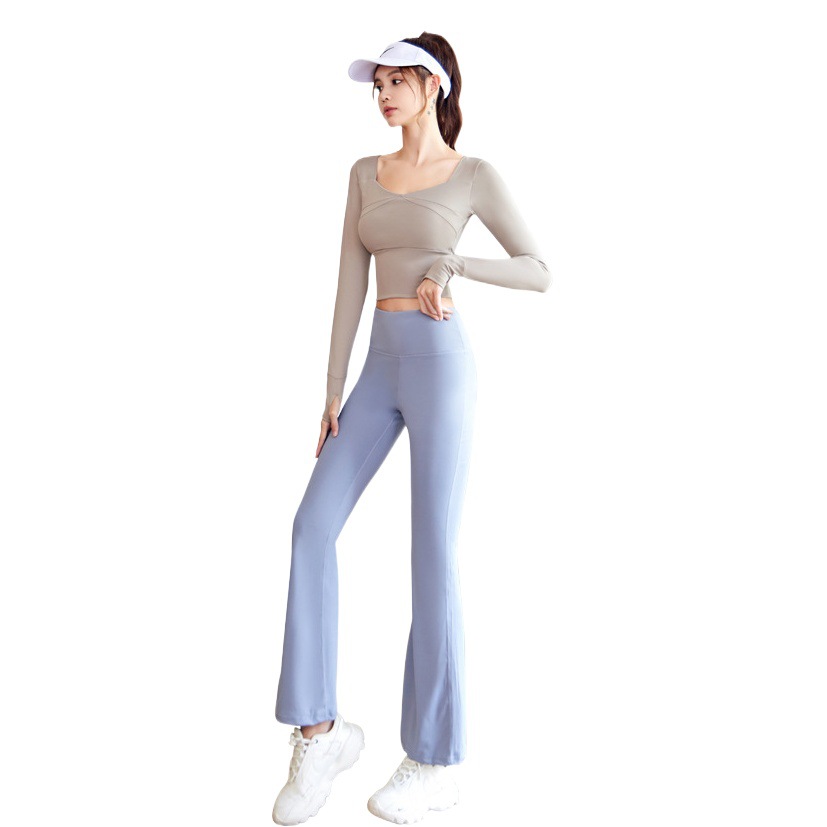 Juyitang High-Elastic Slimming Yoga Clothing Set Nude Suit High-Waisted Running Sports Fitness Clothing