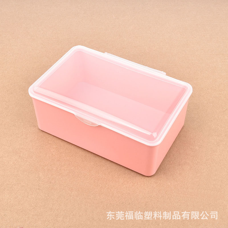 Manufacturer Makeup Remover Cotton Storage Box 171x117x72 Plastic Storage Box Removable Tissue Box Makeup Cotton Tool Box