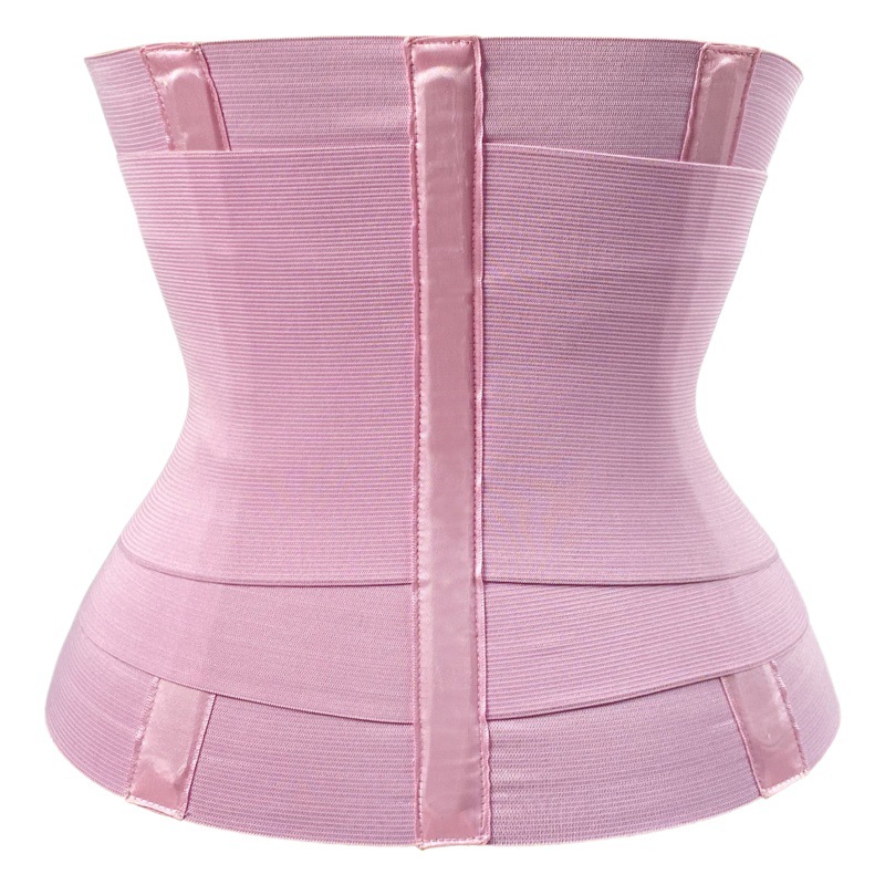 Three-Section Velcro Belt Sports Fishbone Postpartum Restraint Belt Waist Trainer Large Size Abdominal Belt