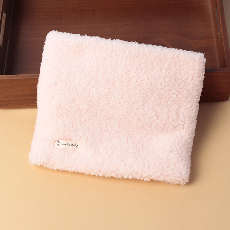 Picture of Winter New Korean Style Solid Color Children's Pullover Scarf for Boys and Girls Plush Thickened Scarf Baby Velvet Neck Sleeve