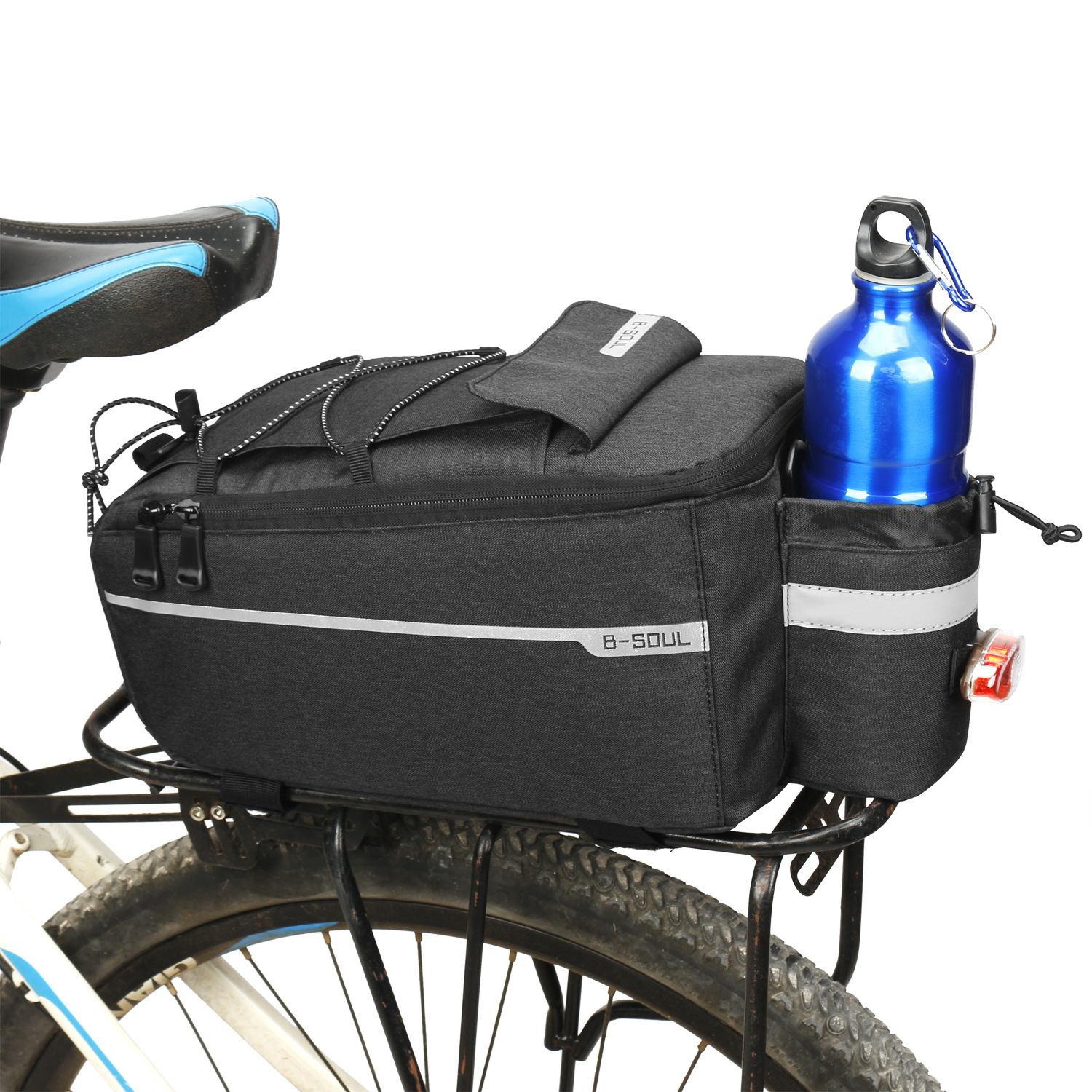 B- SOUL Mountain bike back pack electric folding rack bag riding equipment camel bag accessories back seat bag