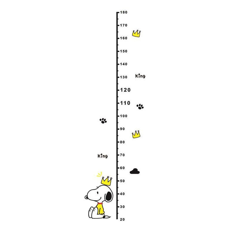 Picture of M187+M188 Snoopy Height Stickers for Kidsren's Room Height Stickers Cartoon Animation Acrylic Wall Stickers