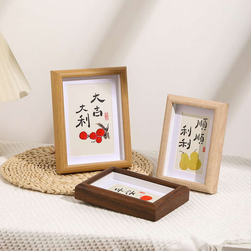 Picture of Hollow Photo Frame Stereo Photo Frame Table 5678inch Photo Frame A4 Wall Hanging Calligraphy Word Frame Dried Flower Photo Frame