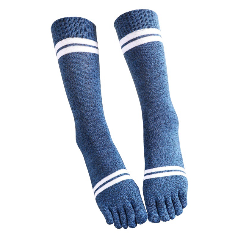 Five-finger socks women's autumn and winter high two-bar five-toe socks thickened cotton socks toe socks sports socks women's socks tide socks
