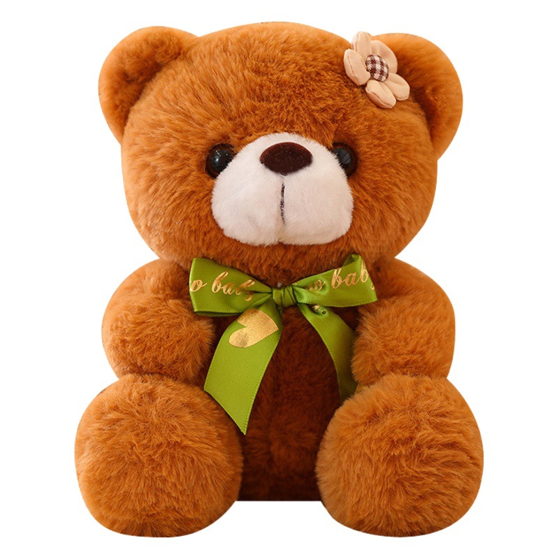 Cross Border Tie Teddy Bear Doll Plush Toy Children's Doll Rag Doll for Girlfriend Tanabata Valentine's Day Gift
