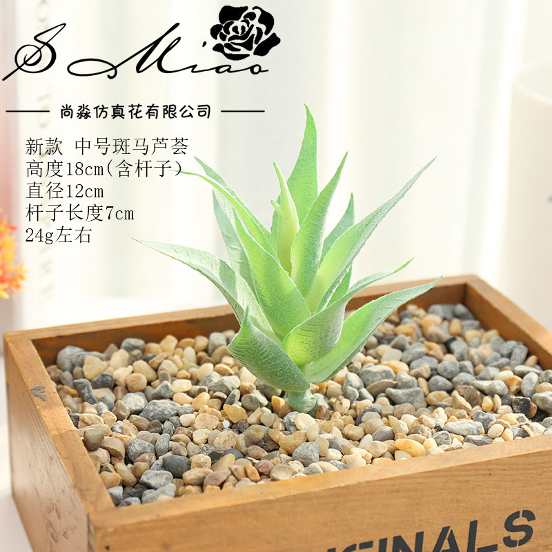 Picture of 003 Flocked Green Succulent Flower Head Creative DIY Supplies Bonsai Accessories Artificial Flower Jinhua Factory Direct Supply