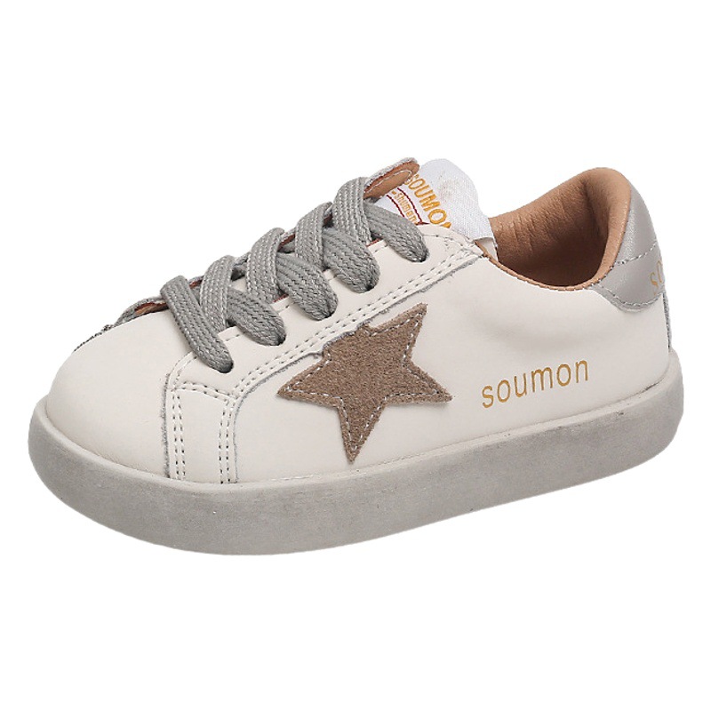 Picture of Children's sneaker 2025 Spring and Autumn Girls' White Shoes Men's Infant Dirty Shoes Baby Toddler Shoes Children's Board Shoes