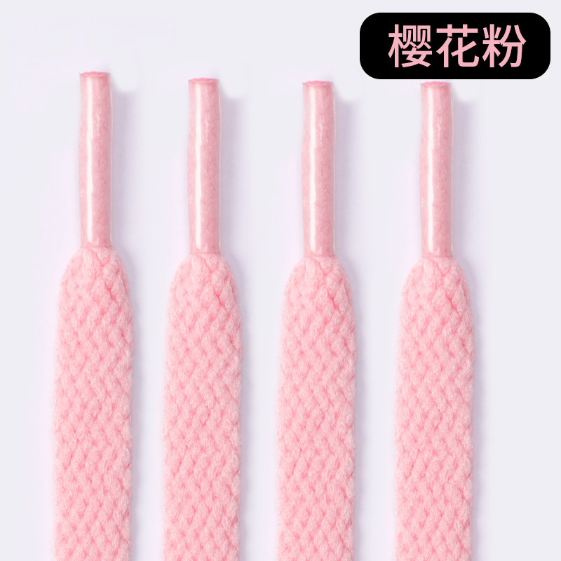 Picture of Wild elephant shoelaces wholesale single flat sneaker canvas basketball board shoes powder black gray color white shoelace rope a pair