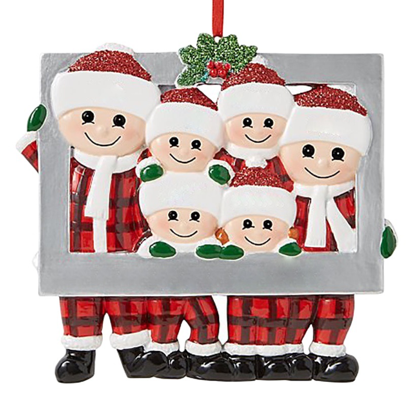 Zibi Christmas Tree Gift Decoration Christmas Santa Claus Christmas Pendant Creative Cute Family Photo Frame