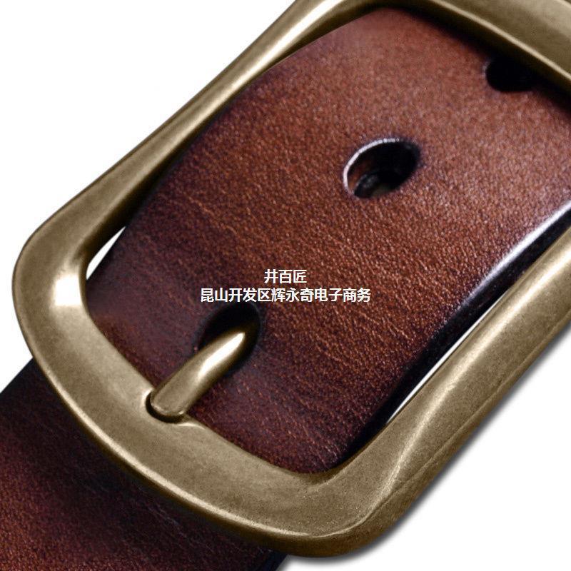 Belt men's pin buckle automatic buckle belt young and middle-aged jeans casual belt men's trend