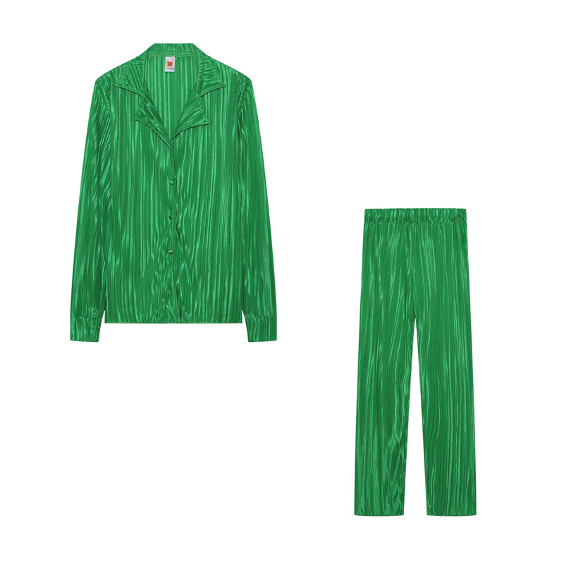 Picture of 2023# European and American Women's Amazon Independent Station Hot Explosions Sexy Pleated Loose Casual Multicolor suit