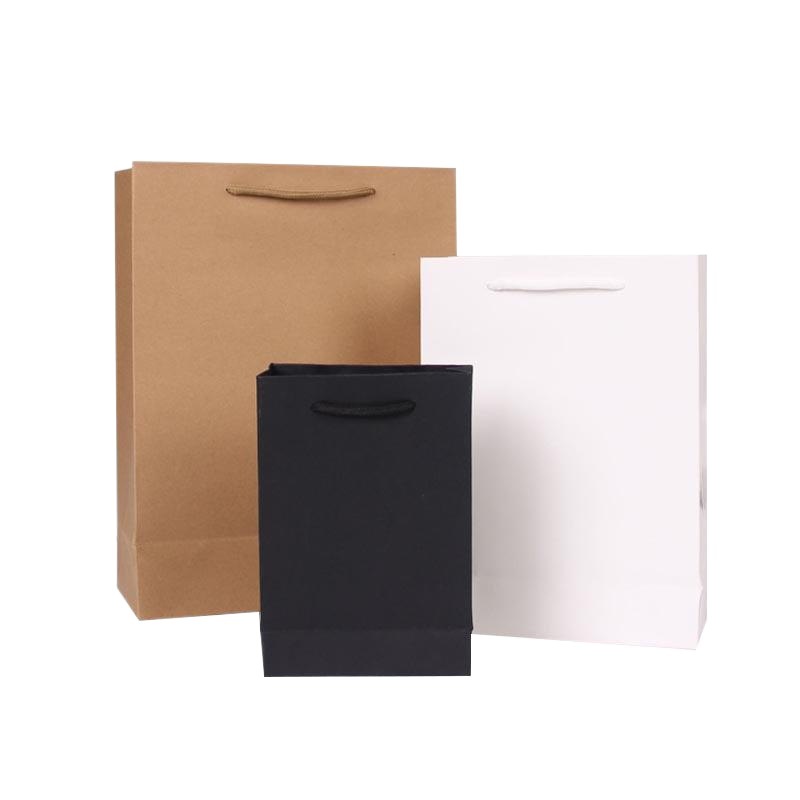 in stock kraft paper bag clothing store handbag high sense custom logo glasses shop gift bag corporate advertising bag