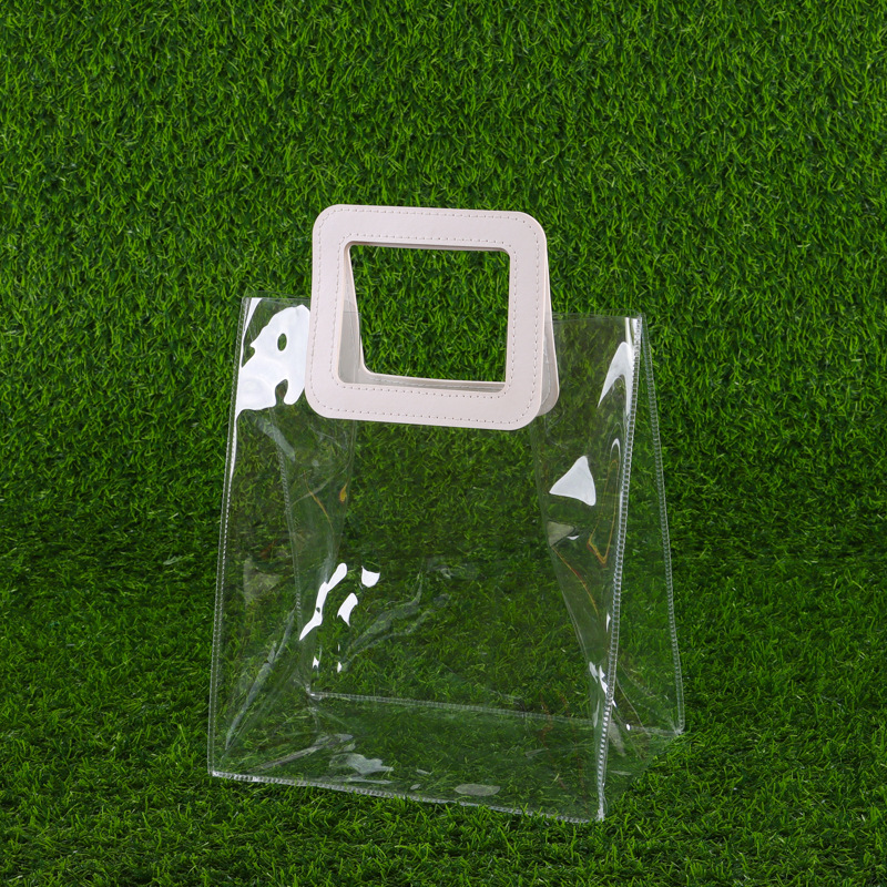 Factory PVC transparent wedding candy gift Oxford leather tote bag wedding engagement gift packaging bag custom