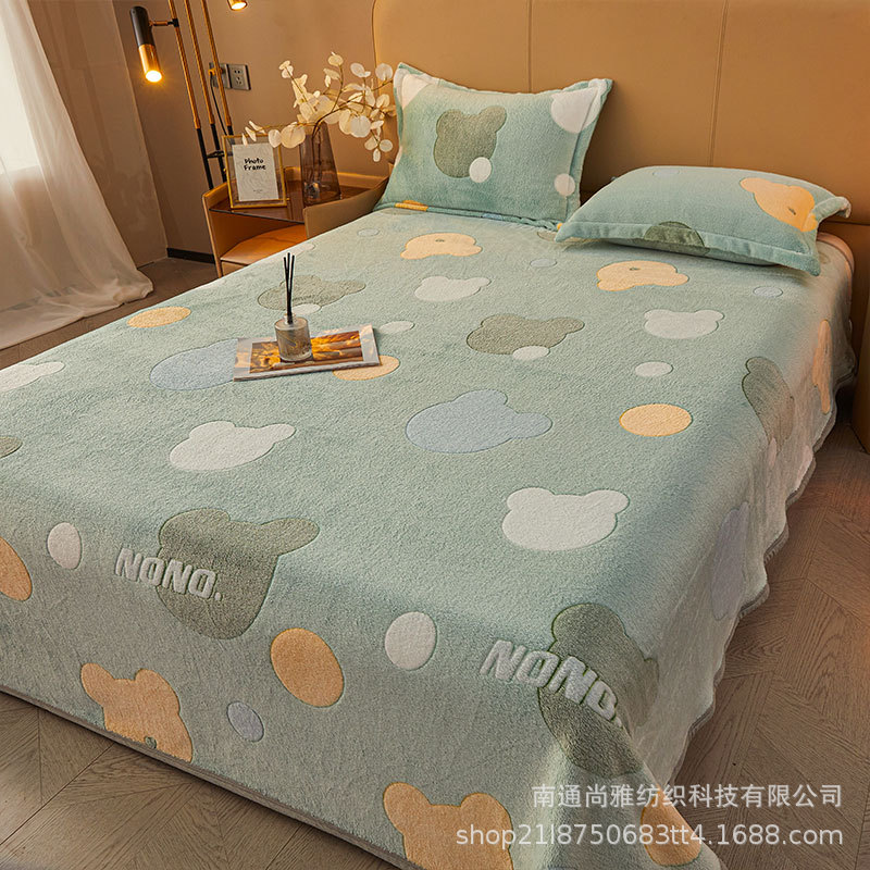 Picture of Blanket Coral Fleece Cover Blanket Flannel Blanket Cartoon Sofa Blanket Single Bed Sheet Single Air Conditioning Nap Blanket Quilt