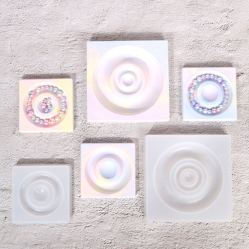 Picture of Deyi Yangyang DIY Jewelry Plate Glue Mold Aromatherapy Ashtray Silicone Mold Ins Cross-Border Supply