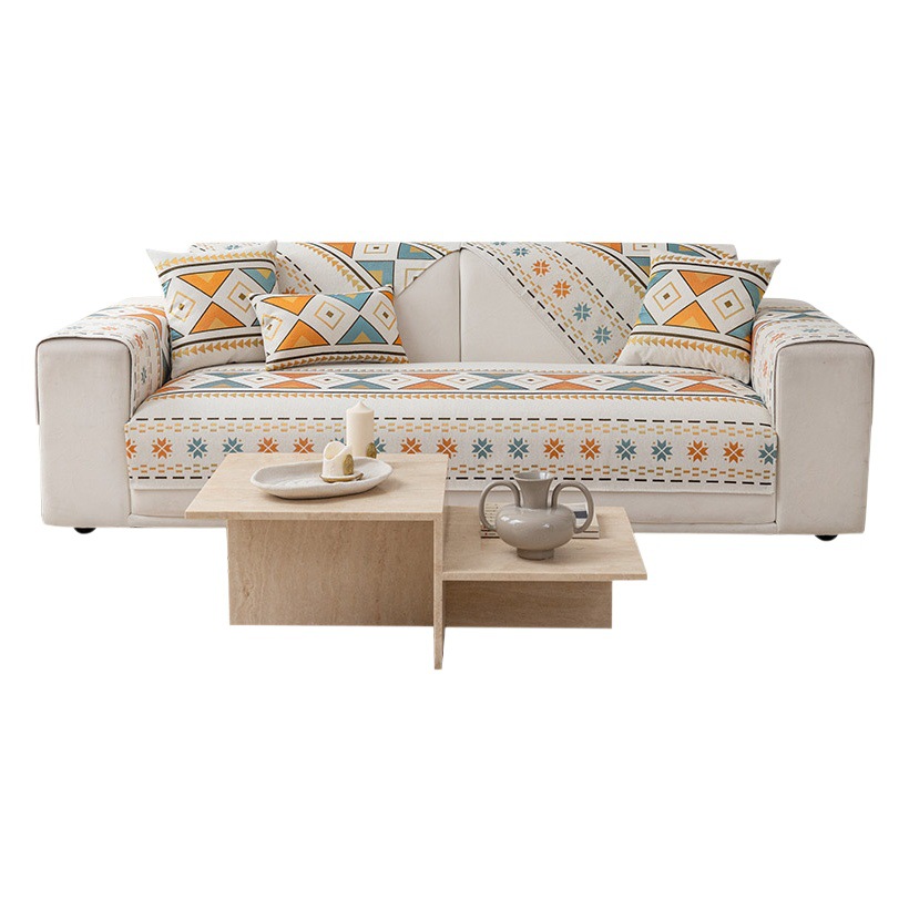 Chenille sofa cushion four seasons universal simple modern non-slip cushion new sofa cover back towel cover cloth wholesale