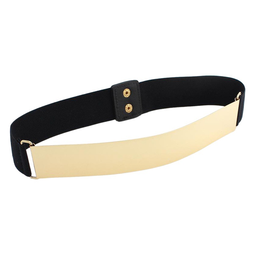Women's temperament decorative dress elastic belt Joker waist elastic waist seal metal iron belt a generation of hair