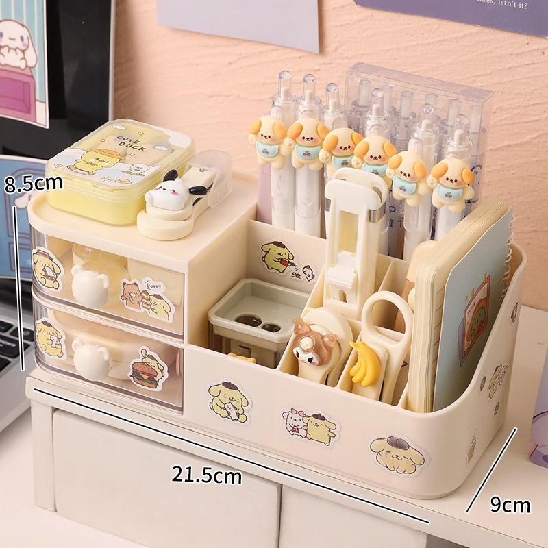 Picture of Desktop Storage Shelf Hole Board Pen Holder Office Table Storage Rack Artifact Station Desk Desk Storage Box