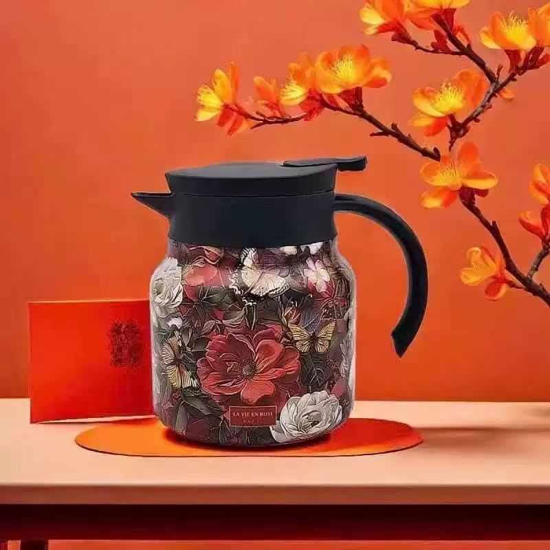 Picture of New super large capacity 316 stainless steel stewed teapot smart household pot handle insulation pot gift pot