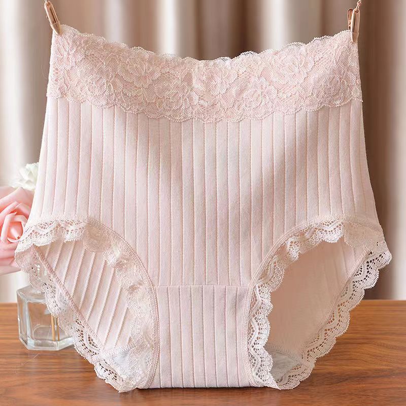 Xinjiang 50-Count Cotton Underwear, Pure Cotton Crotch Panties, High-Waisted, Tummy Control, Plus Size, Hip-Hugging, All-Cotton Women's Briefs