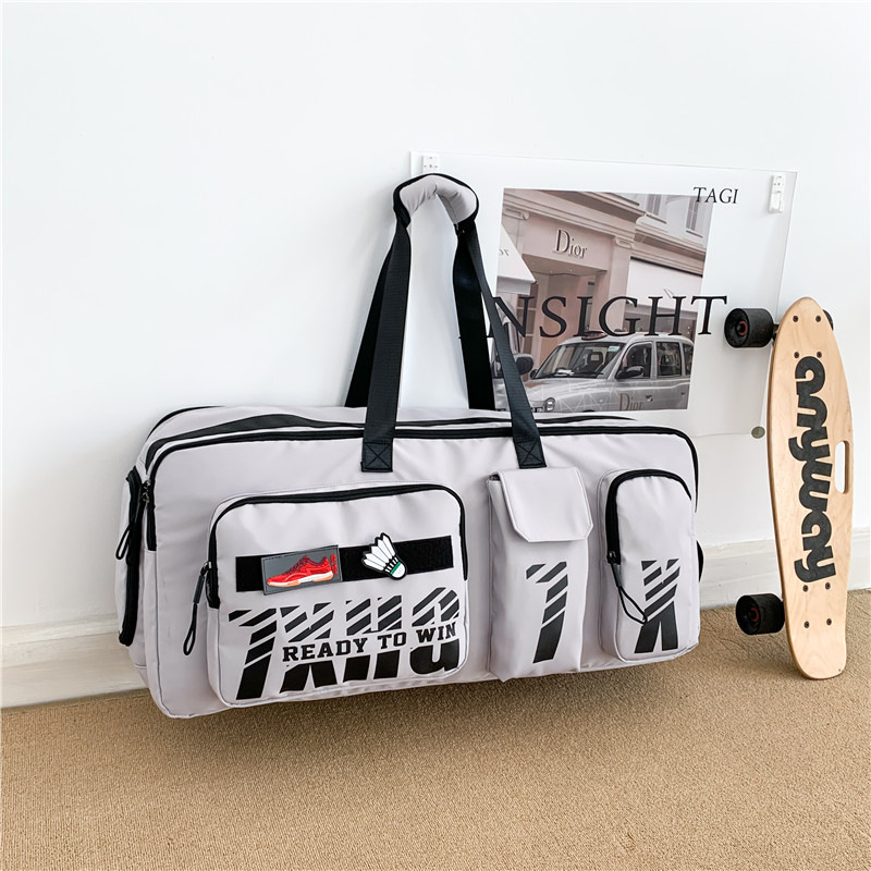 Picture of New badminton bag shoulder rectangular bag generous bag large capacity portable tennis bag men and women sports fitness