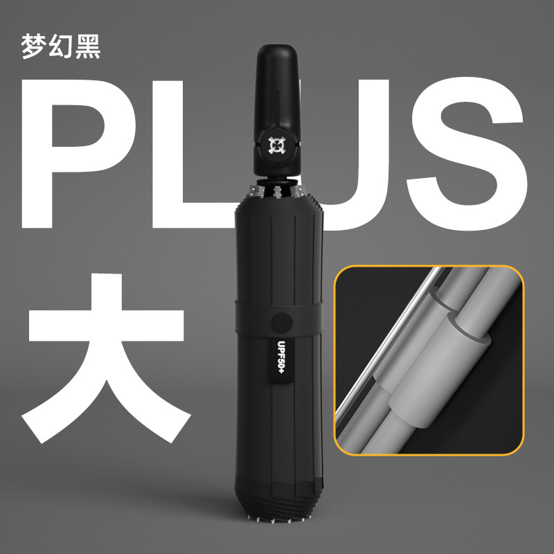 Picture of Umbrella Full-automatic Umbrella Men's Large Wholesale Advertising Umbrella Women's Sunlight and Rain Dual-use Sunscreen Anti-Purple
