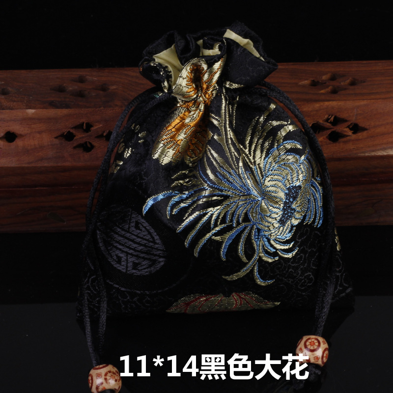 Picture of Osmanthus sachet sachet pendant antique Chinese brocade high-grade sachet empty bag bag bag wholesale 11*14
