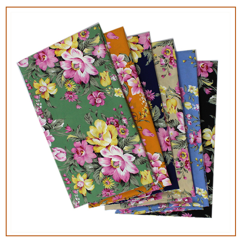 Four-Sided Elastic Fabric, Printed Polyester Spandex Fabric, Fashionable Women's Shirt Dress, Cross-Border Outer Single Pattern