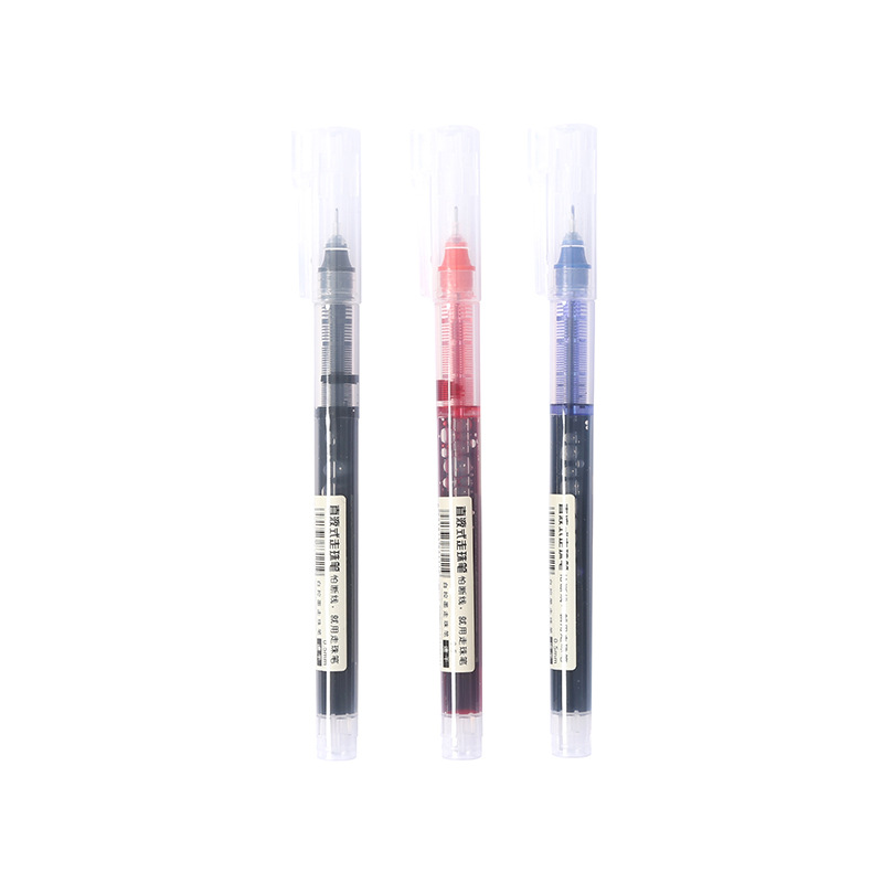 Picture of Direct liquid quick-drying ball pen gel pen student water pen office stationery special pen wholesale black and red pen