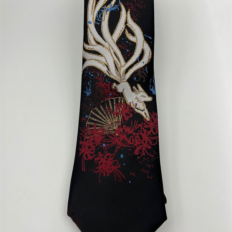 Picture of Second-dimensional Japanese Nine-tailed Fox Tie JKDK Uniform Shirt Hand-matched All-match Fashion Nine-tailed Fox Fairy Tie